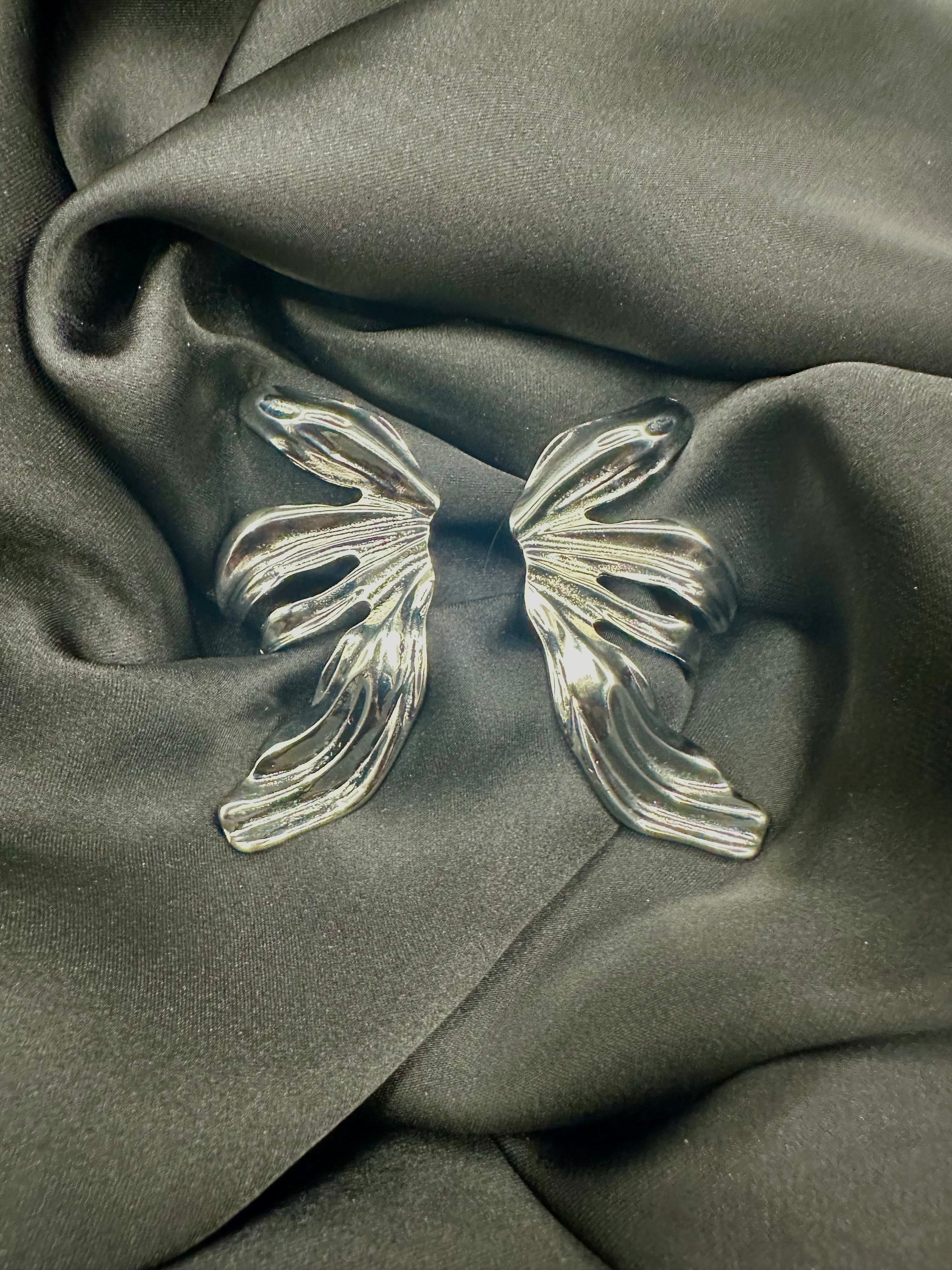 Classic Leaf Stainless Steel Earrings