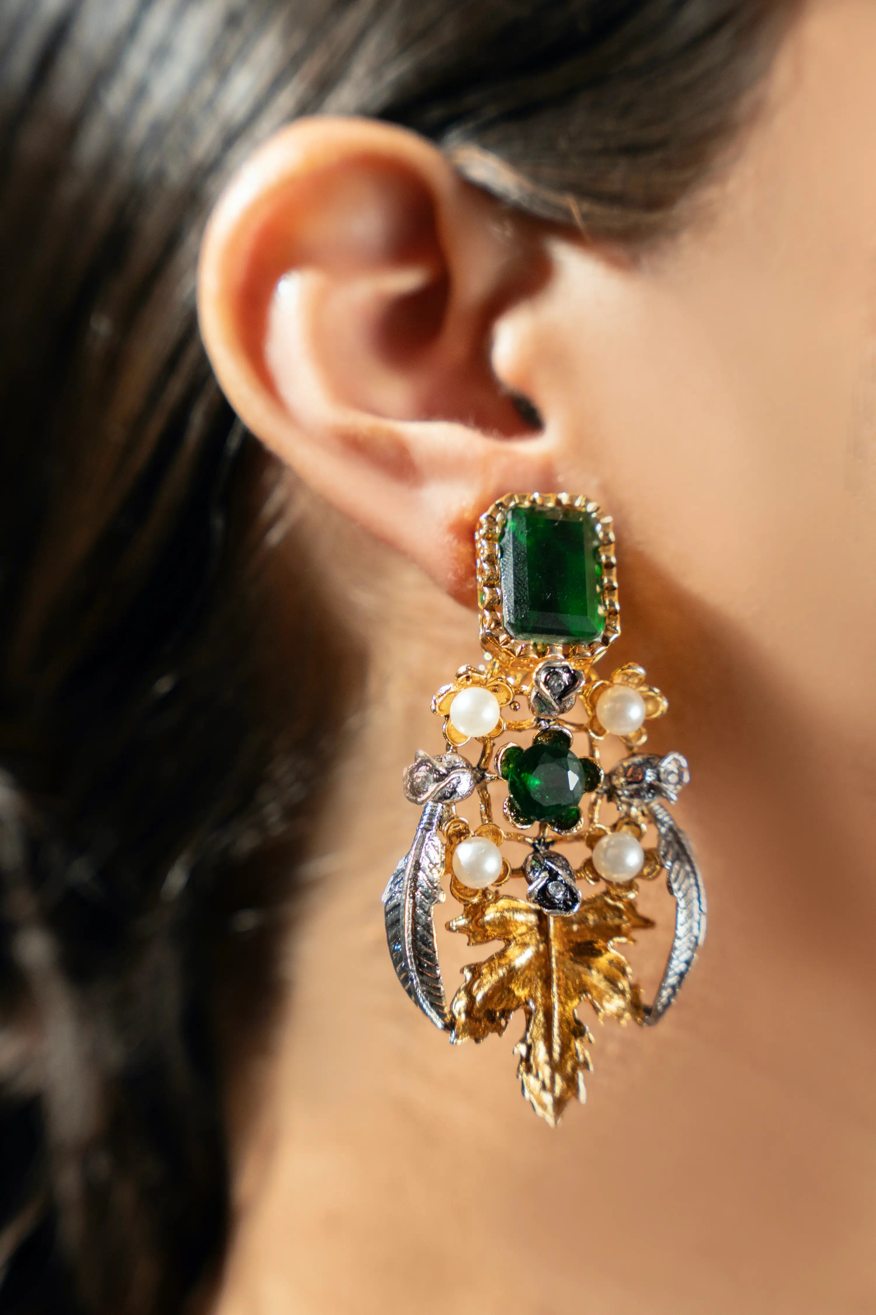 Turkish Emerald Green Earring