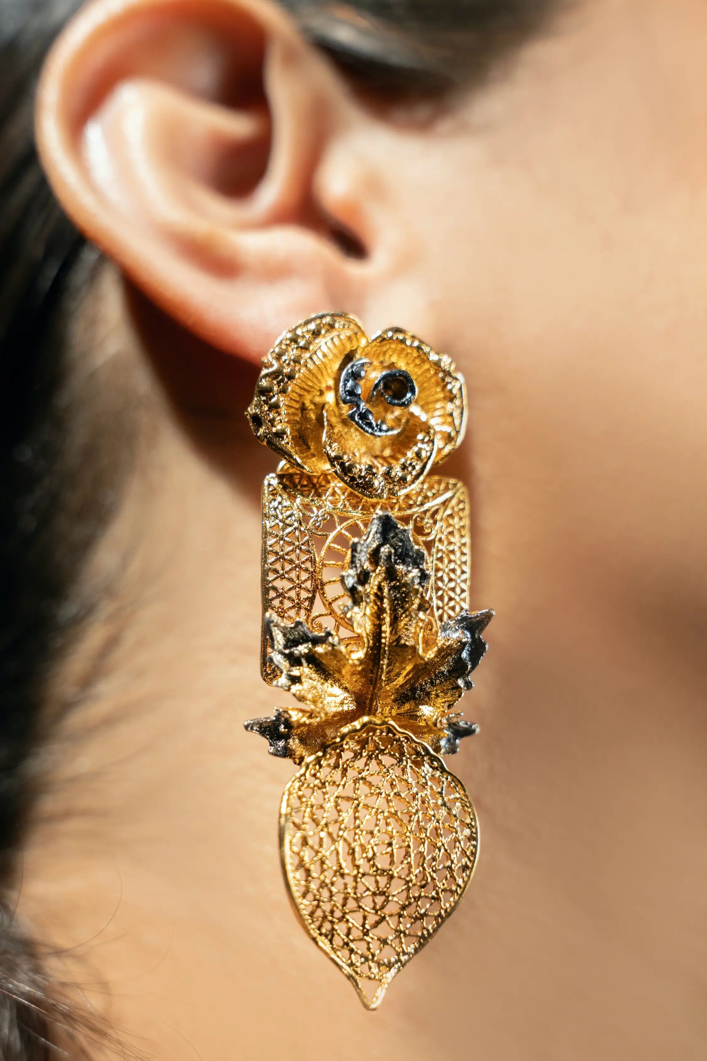 The Antique Floral Earrings