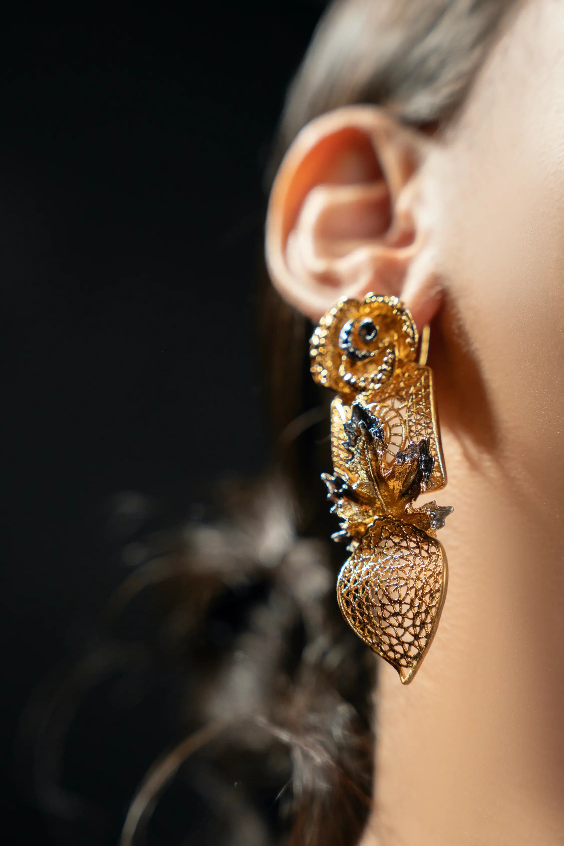 The Antique Floral Earrings