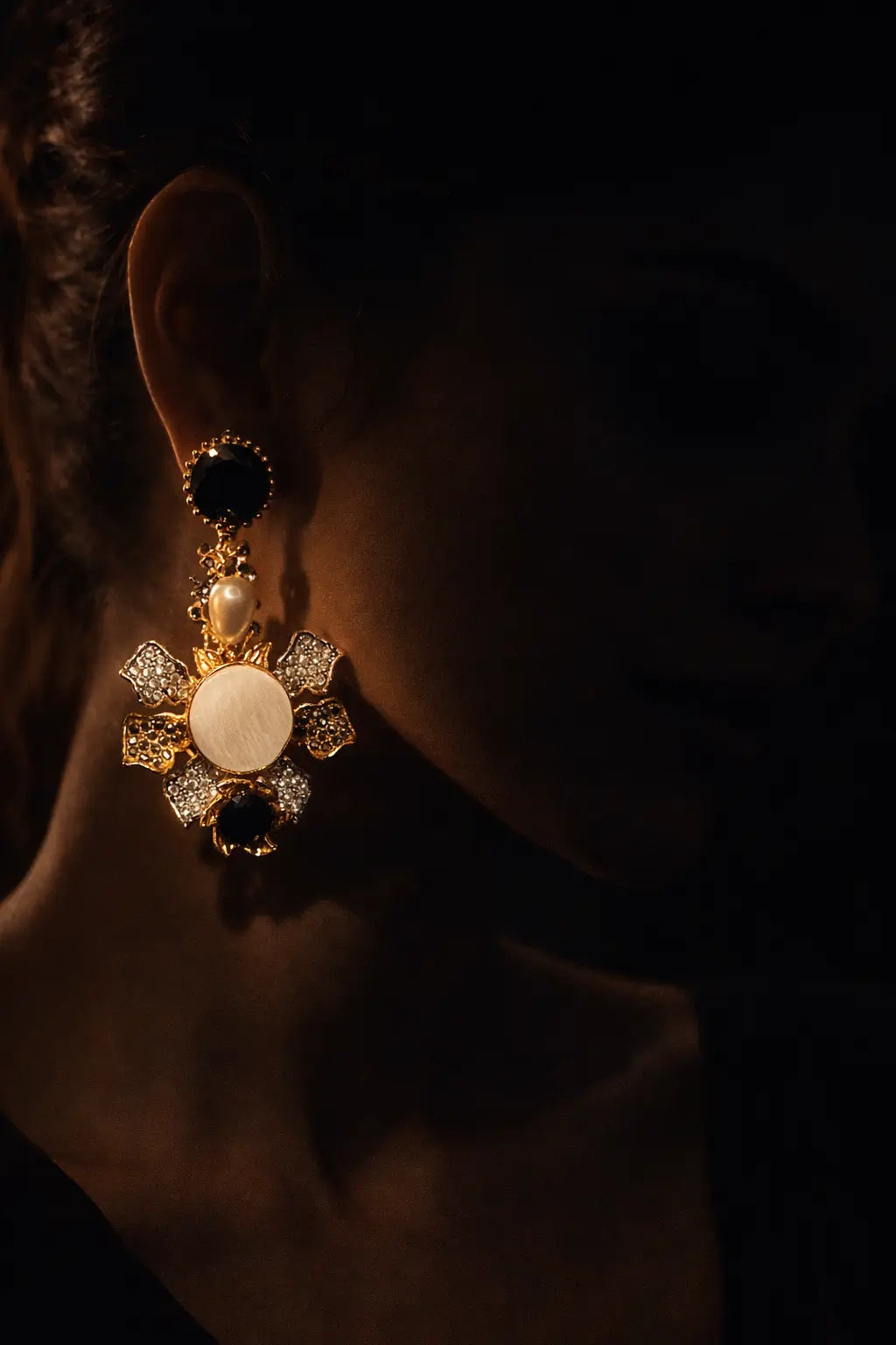 Designer Floral Seep Earrings