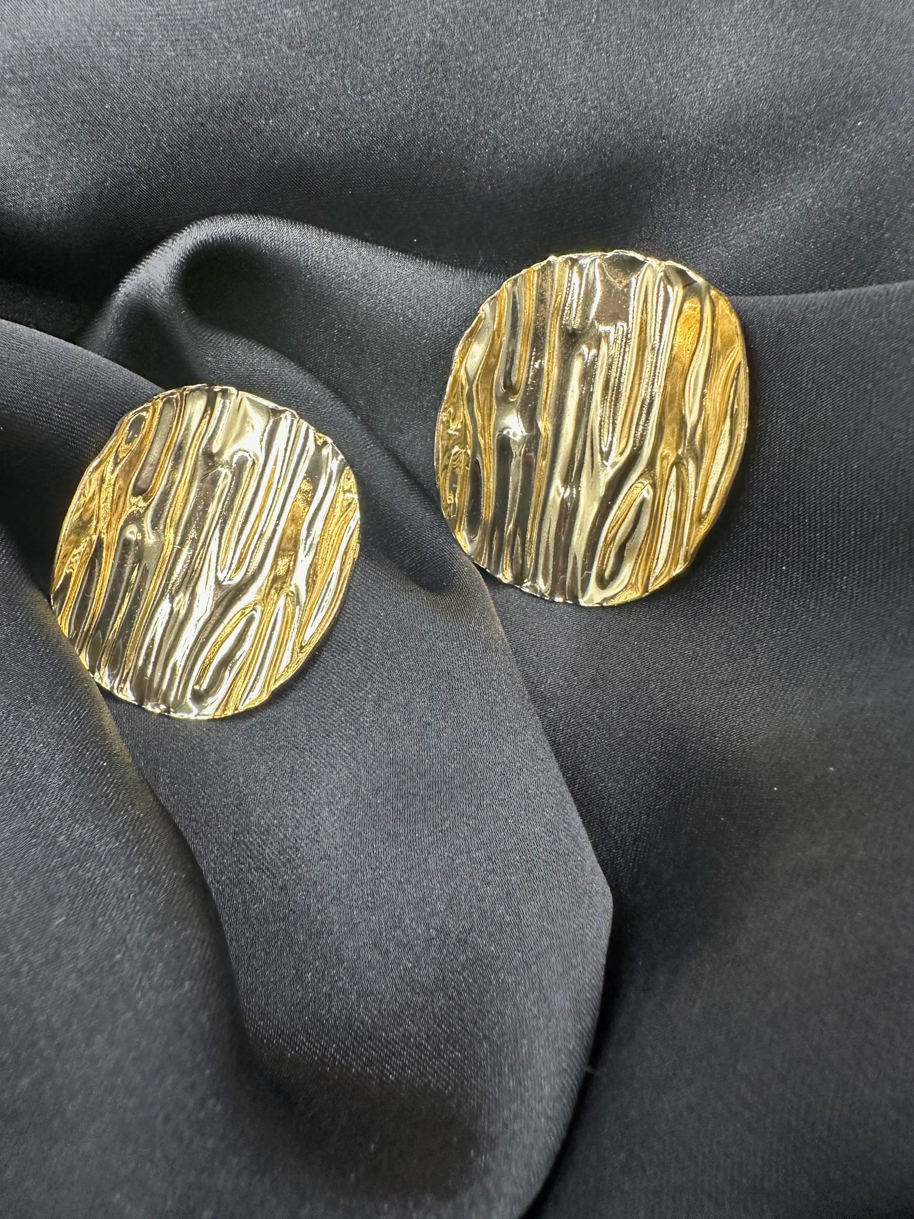 Curved Stainless Steel Earrings
