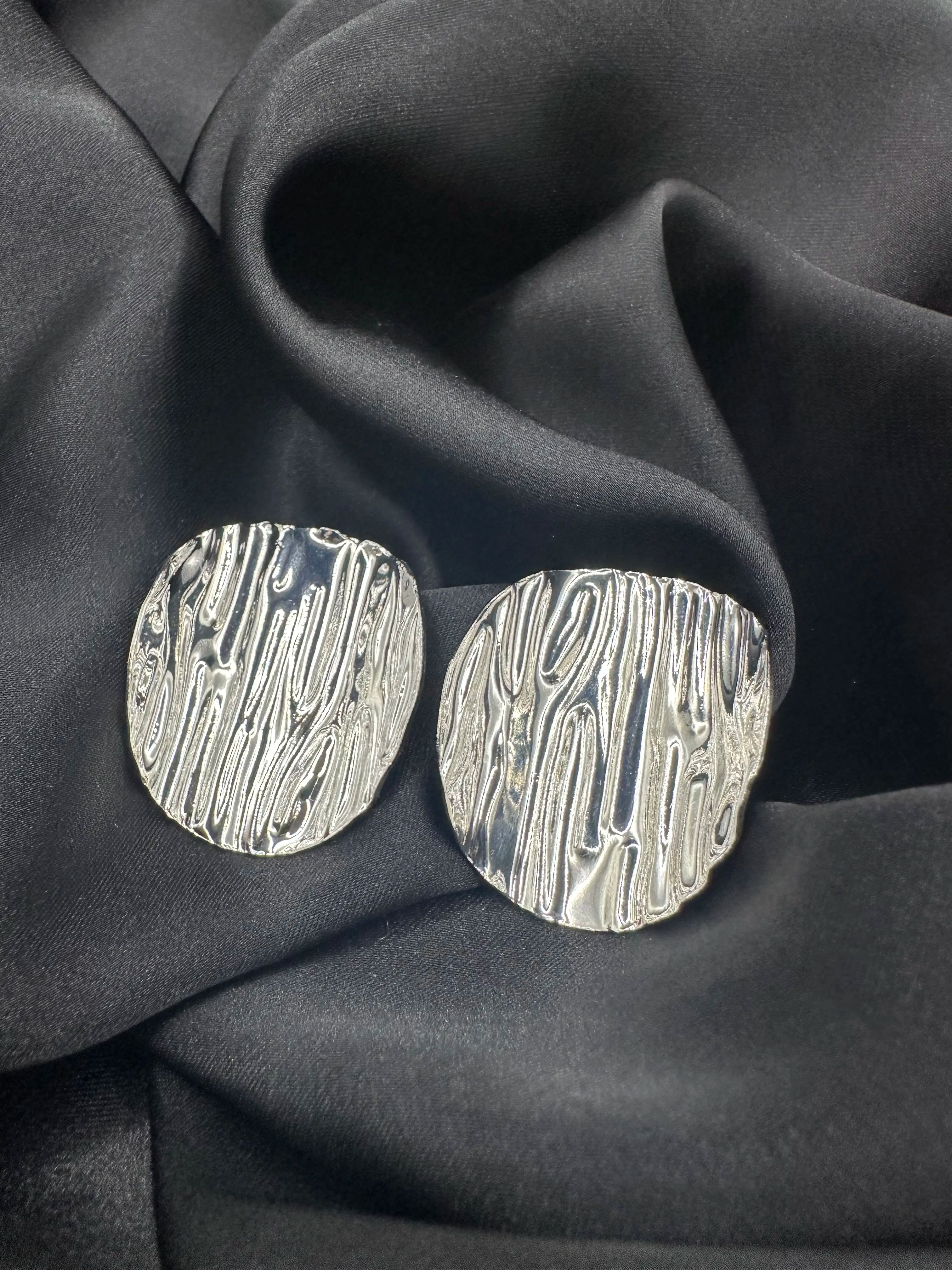 Curved Stainless Steel Earrings