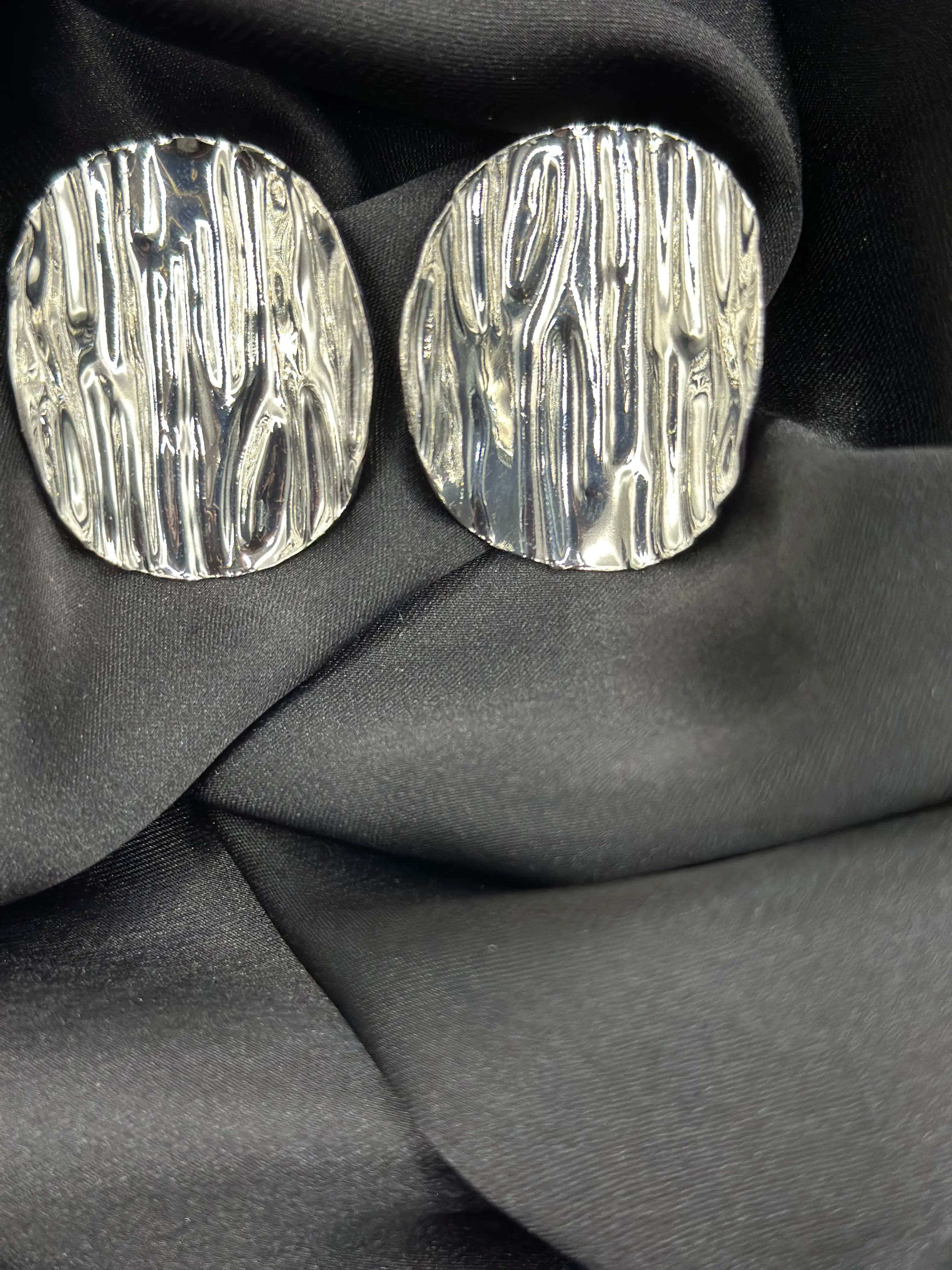 Curved Stainless Steel Earrings